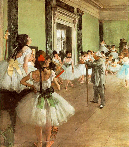 reproductie La Classe de danse van Edgar Degas